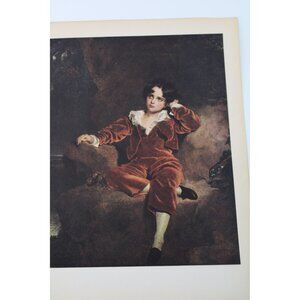 Portrait of Master Lambton Early British School Print Vintage 94079 Lawrence